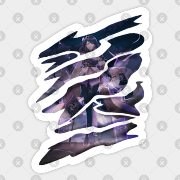 Raiden Shogun Genshin Impact Sticker by NET Official